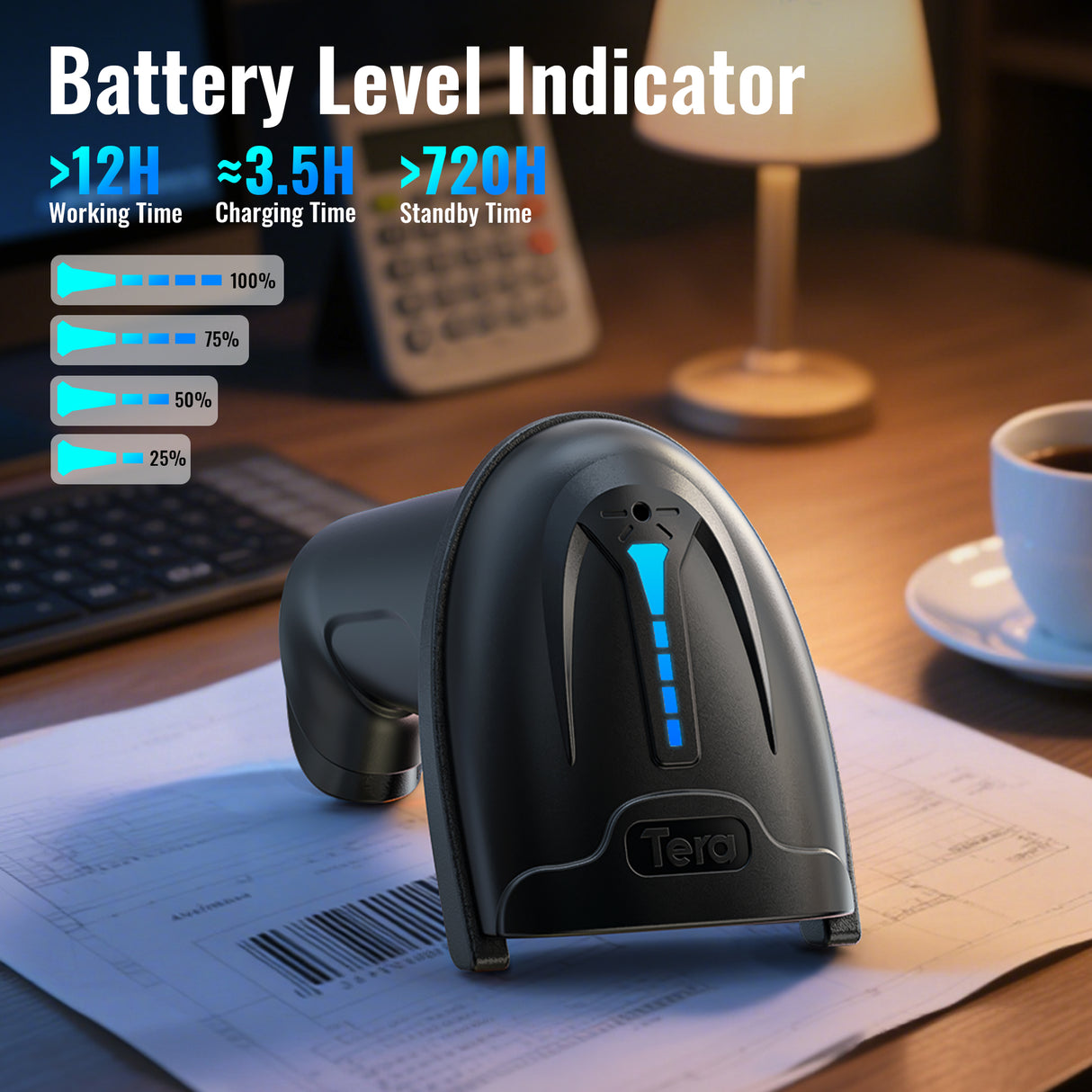 D5100 2D BarCode Scanner black