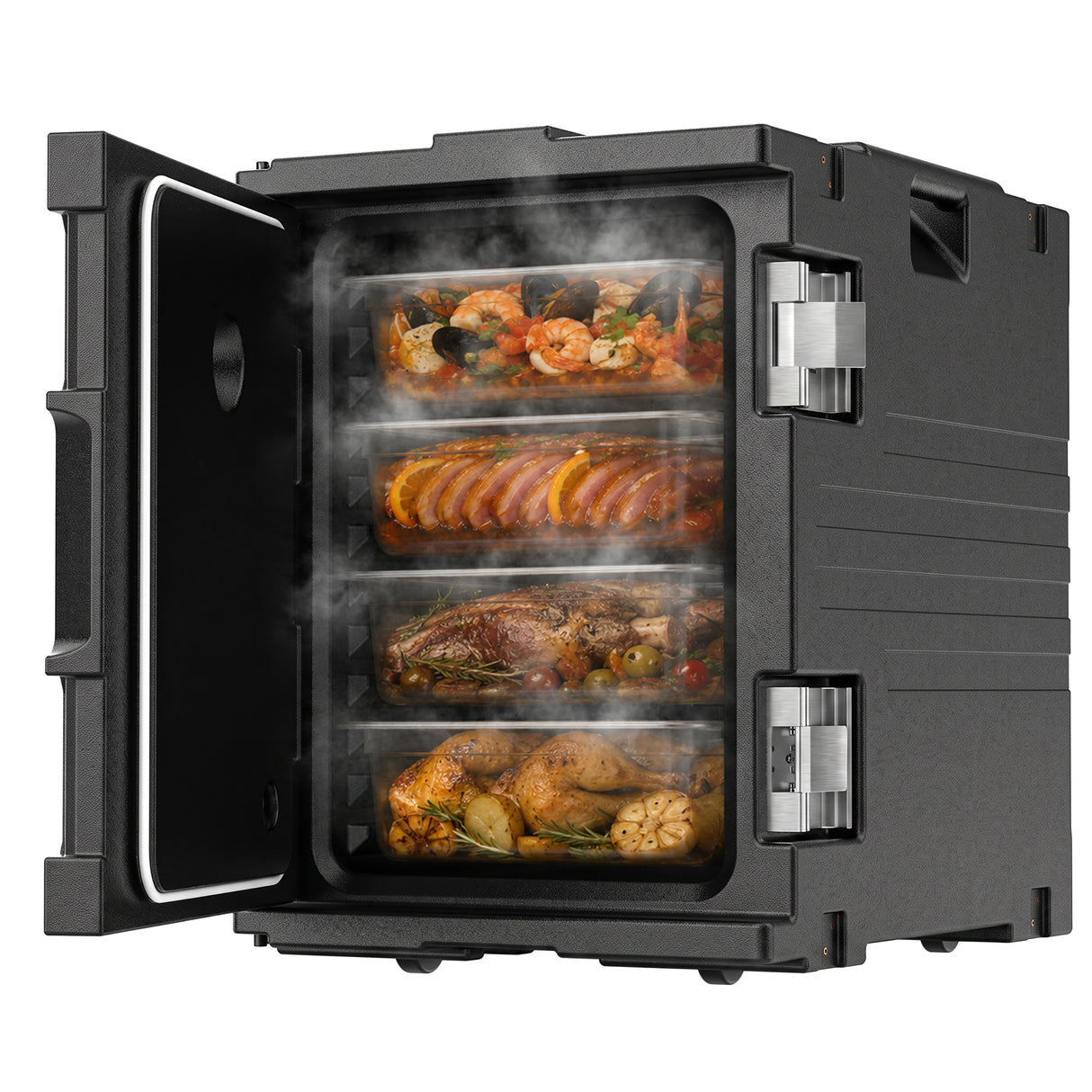 95Qt Insulated Food Pan Carrier - Non-Electric Hot Box Warmer