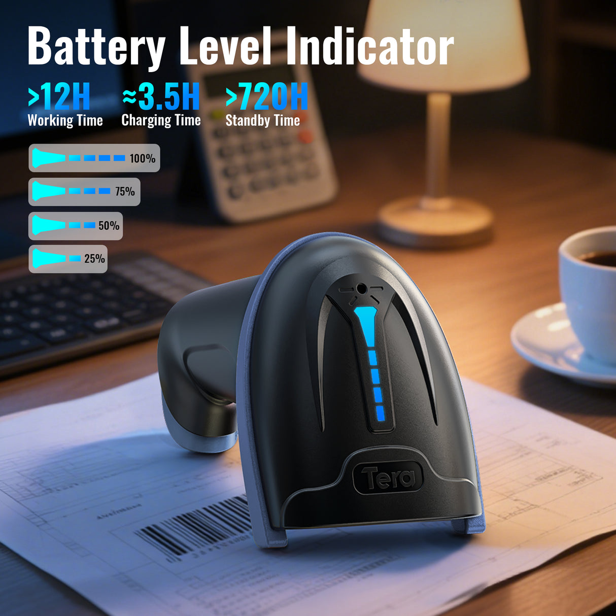 D5100 2D BarCode Scanner blue