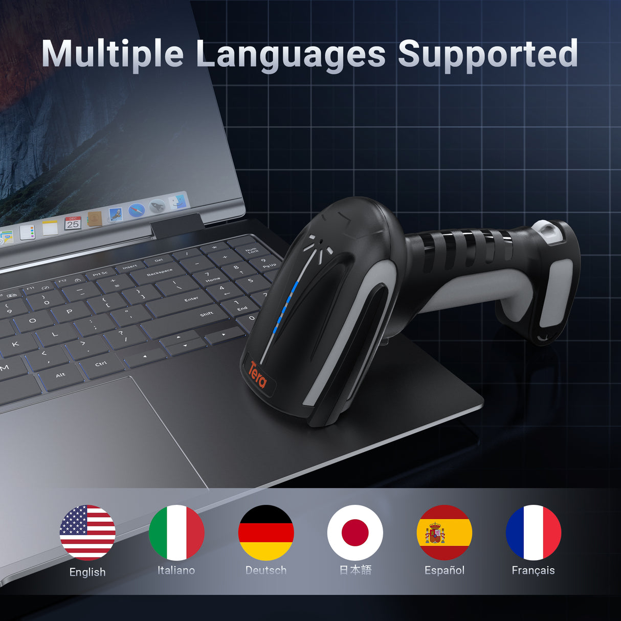 8100DPM Pro Wireless Barcode Scanner with Stand