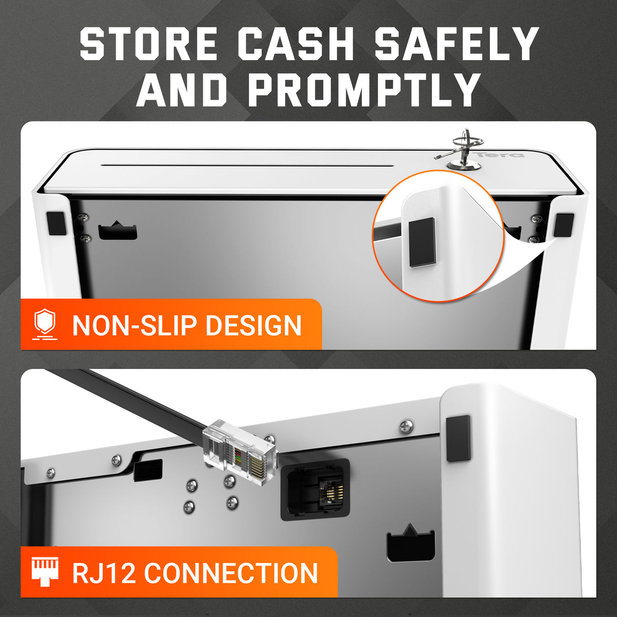 335R 13 Zoll Kassenschublade für 4 Scheine und 4 Münzen
