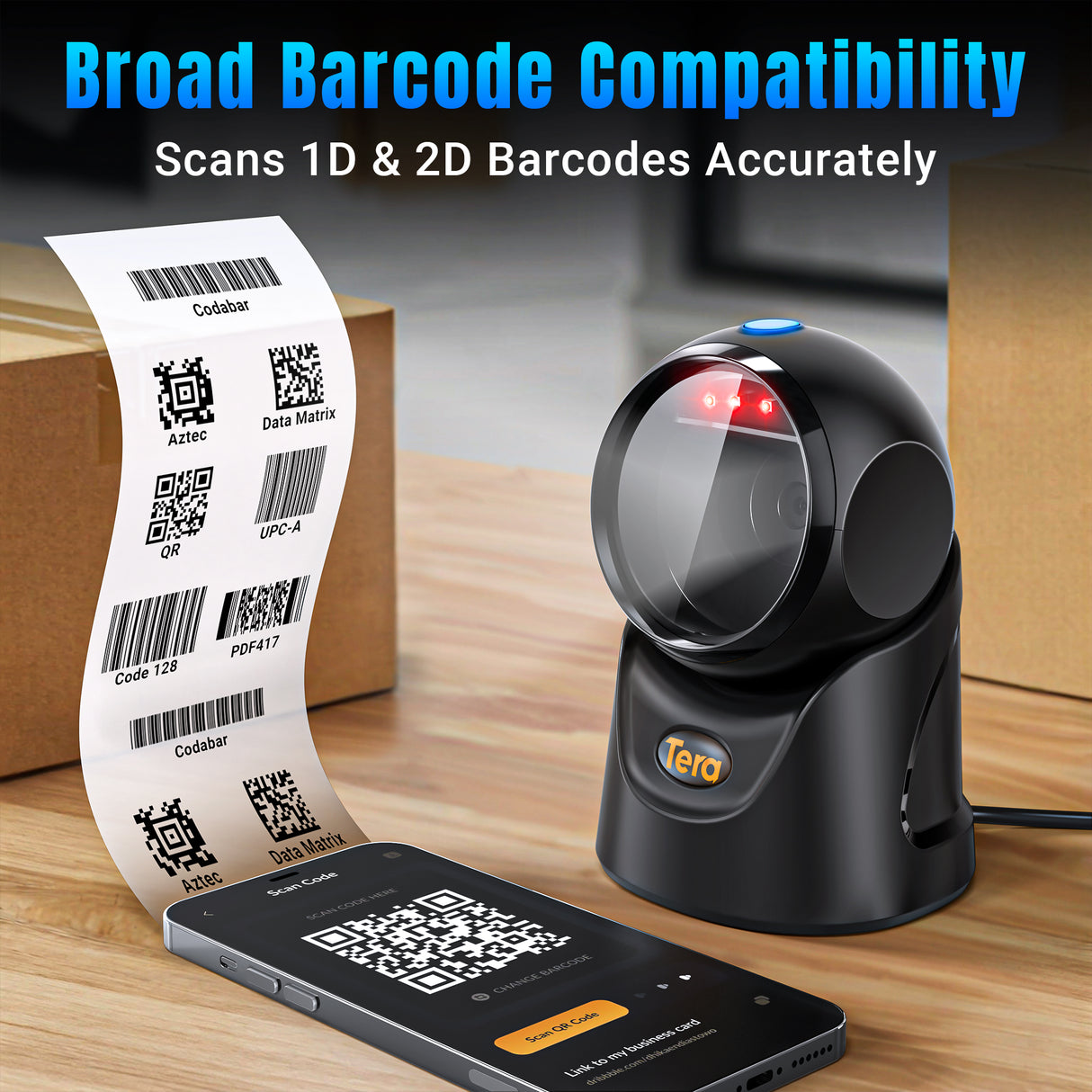 9700 2D Desktop USB Barcode Scanner