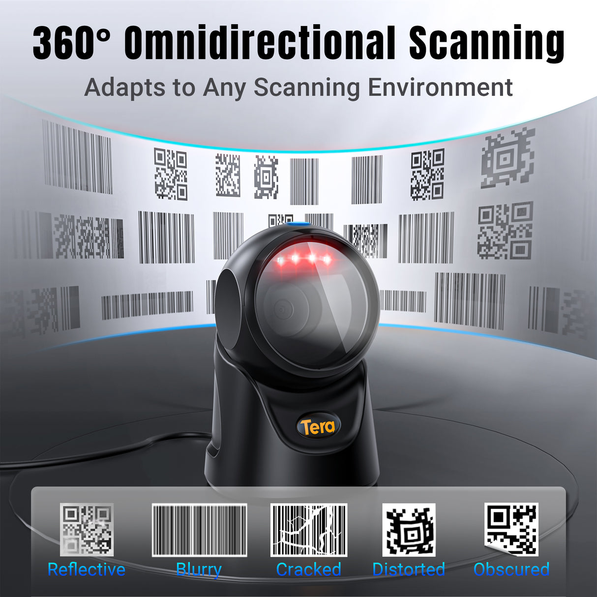 9700 2D Desktop USB Barcode Scanner