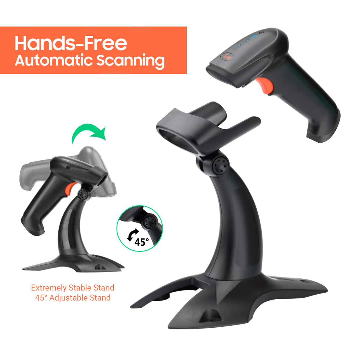 HW0002 2D Wireless Barcode Scanner