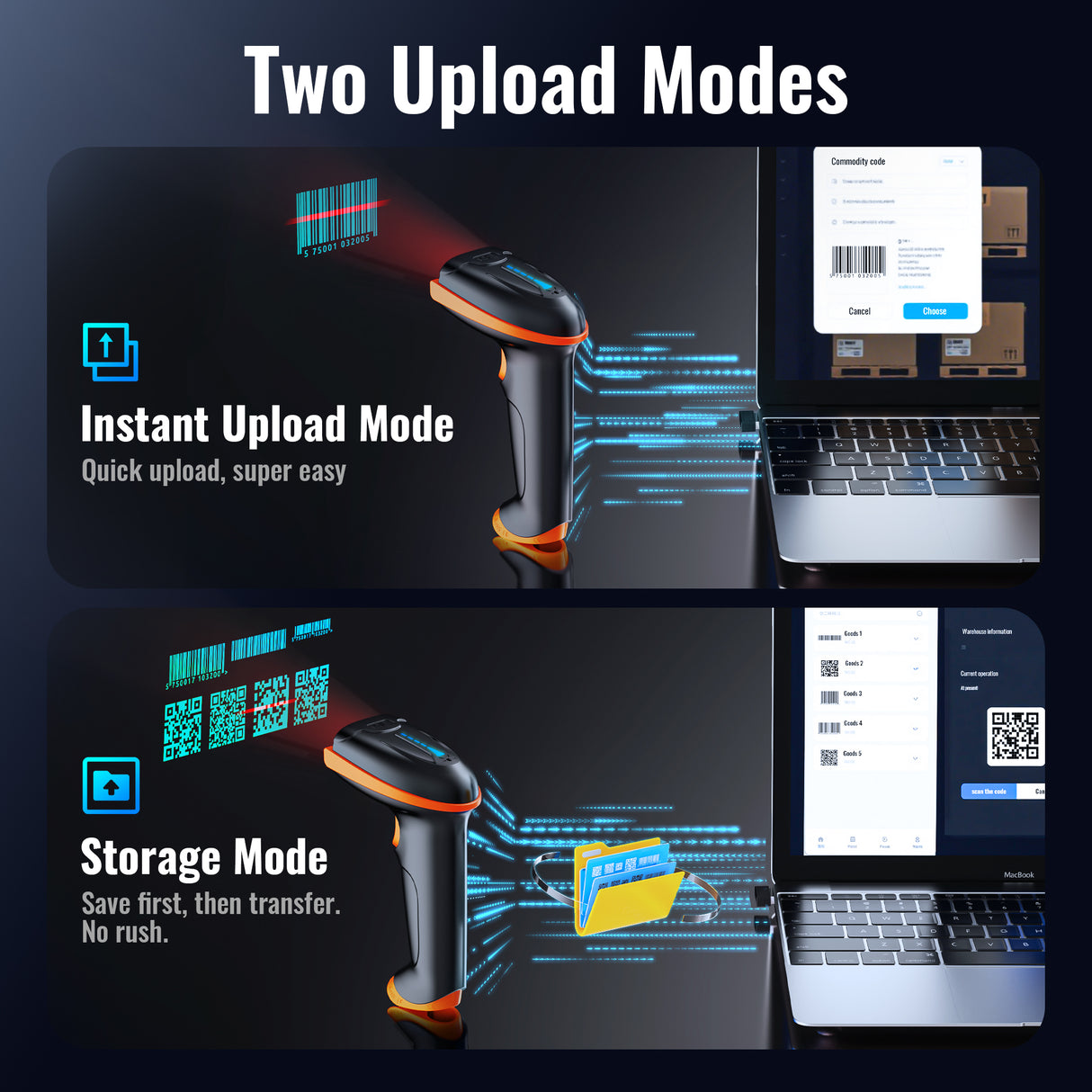 D5100 2D Wireless Barcode Scanner