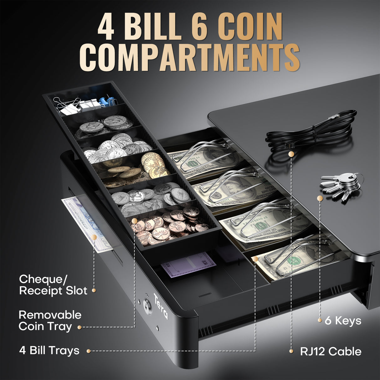 330R 13 inch Auto Open Cash Drawer