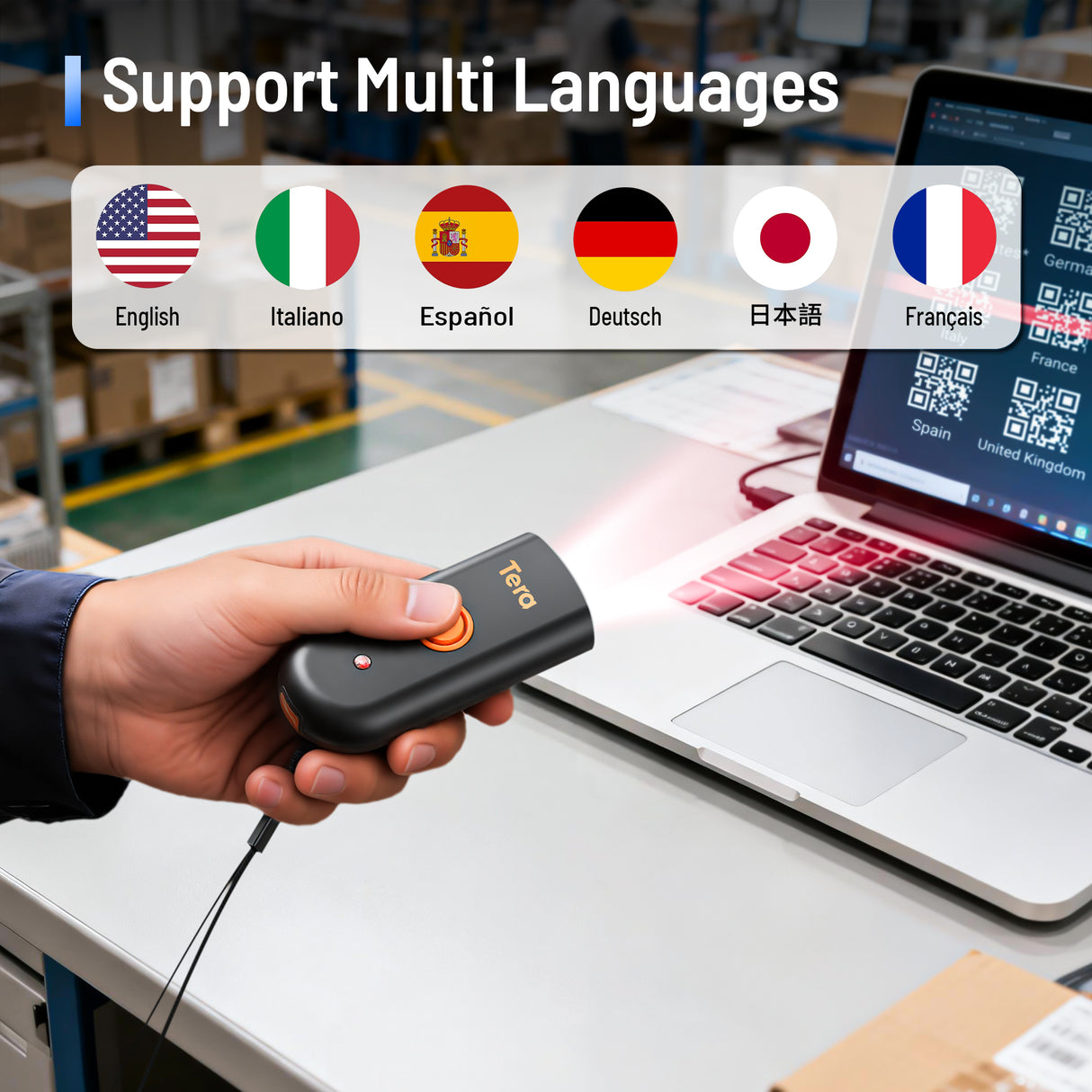 1200 2D Portable Barcode Scanner