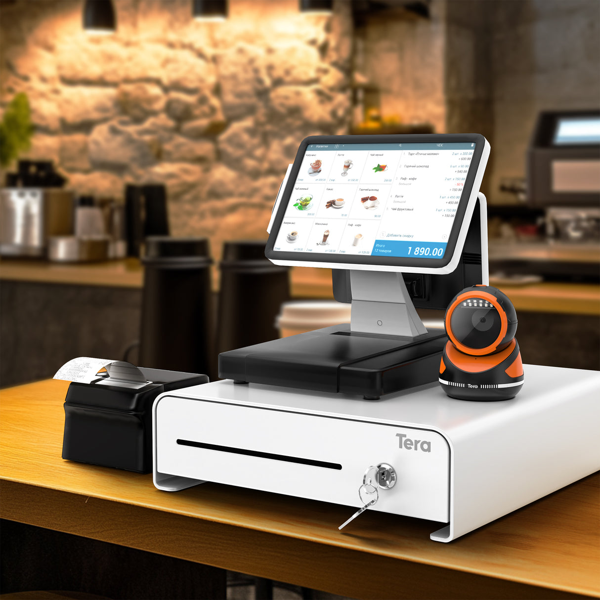 335R 13 Zoll Kassenschublade für 4 Scheine und 4 Münzen