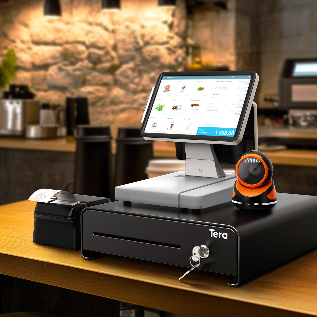 335R 13 Zoll Kassenschublade für 4 Scheine und 4 Münzen