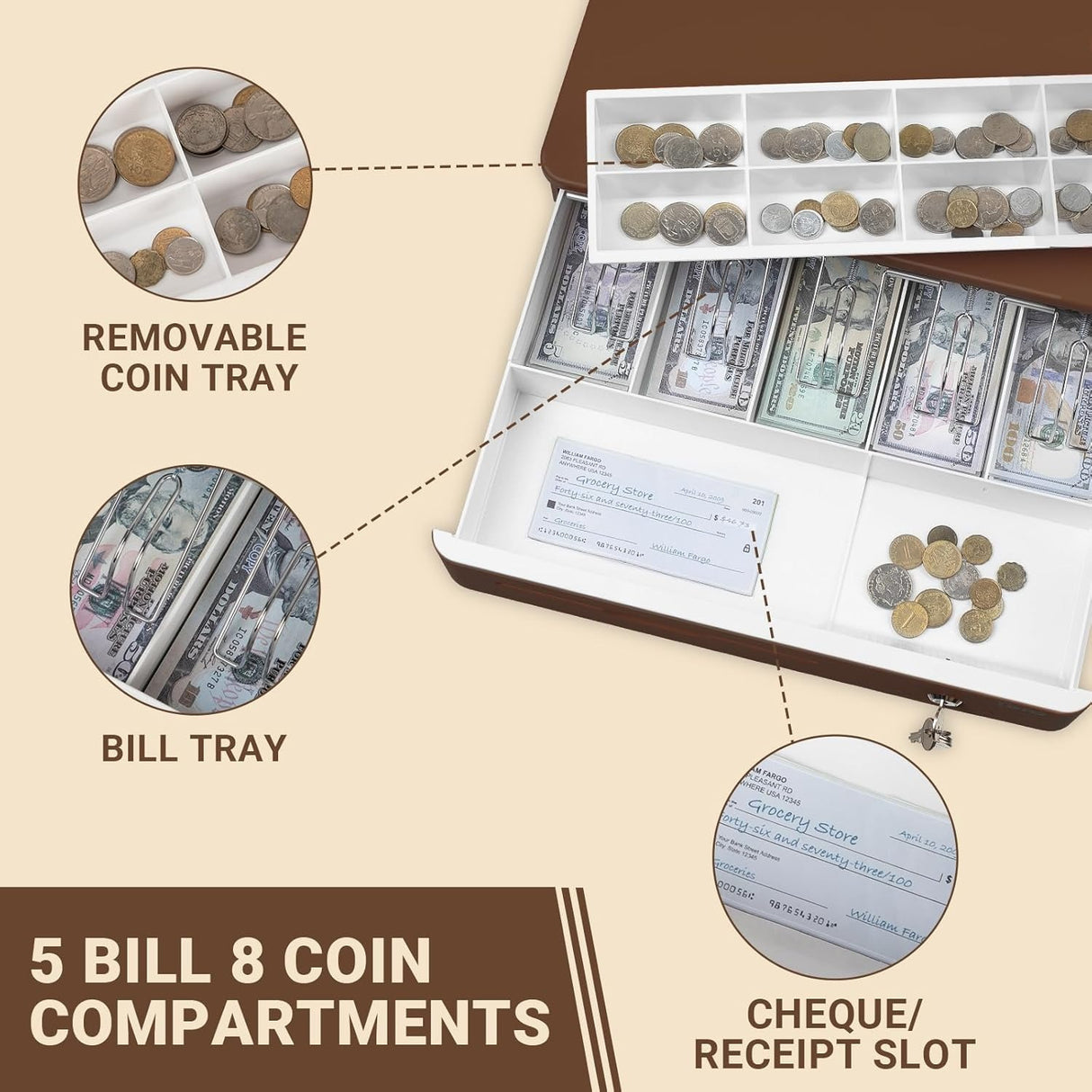 16-Zoll-Kassenschublade mit automatischer Öffnung 405R