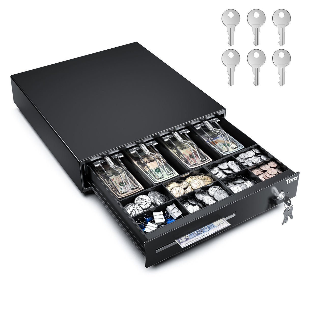 330E 13 Inch 4 Bill 8 Coin Cash Drawer