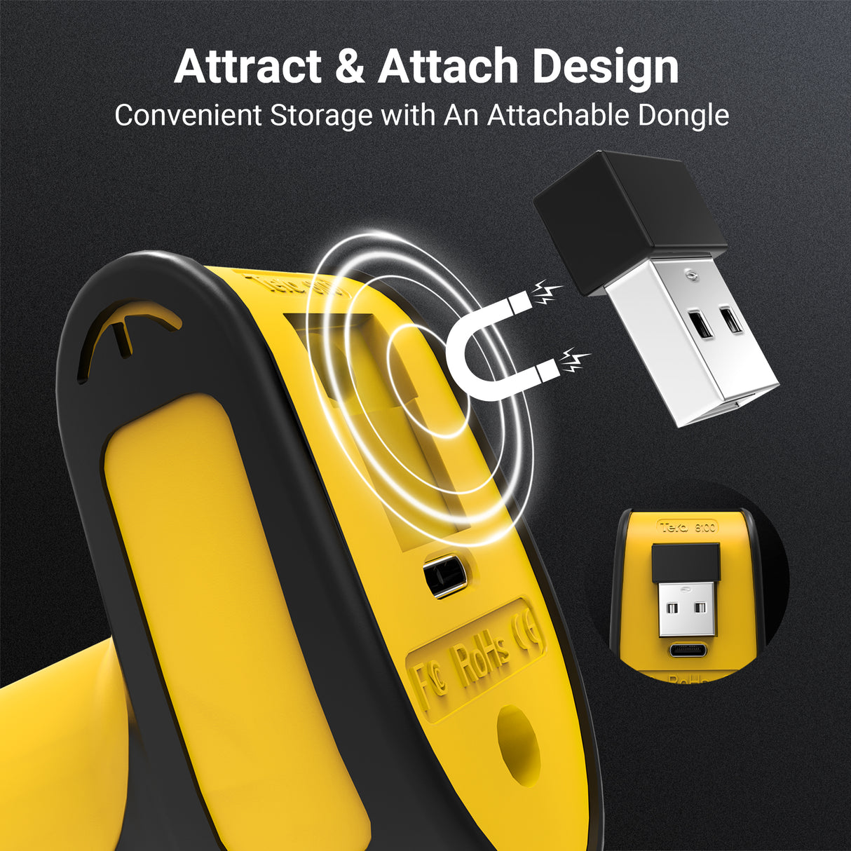 8100 Industrial 2D Handheld BarCode Scanner Yellow