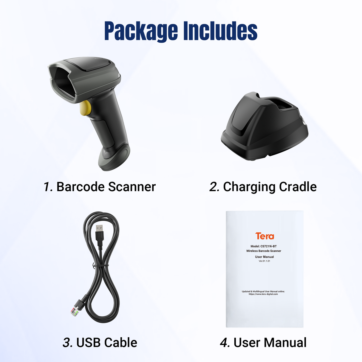 CS7279i-BT Wireless Barcode Scanner with Candle