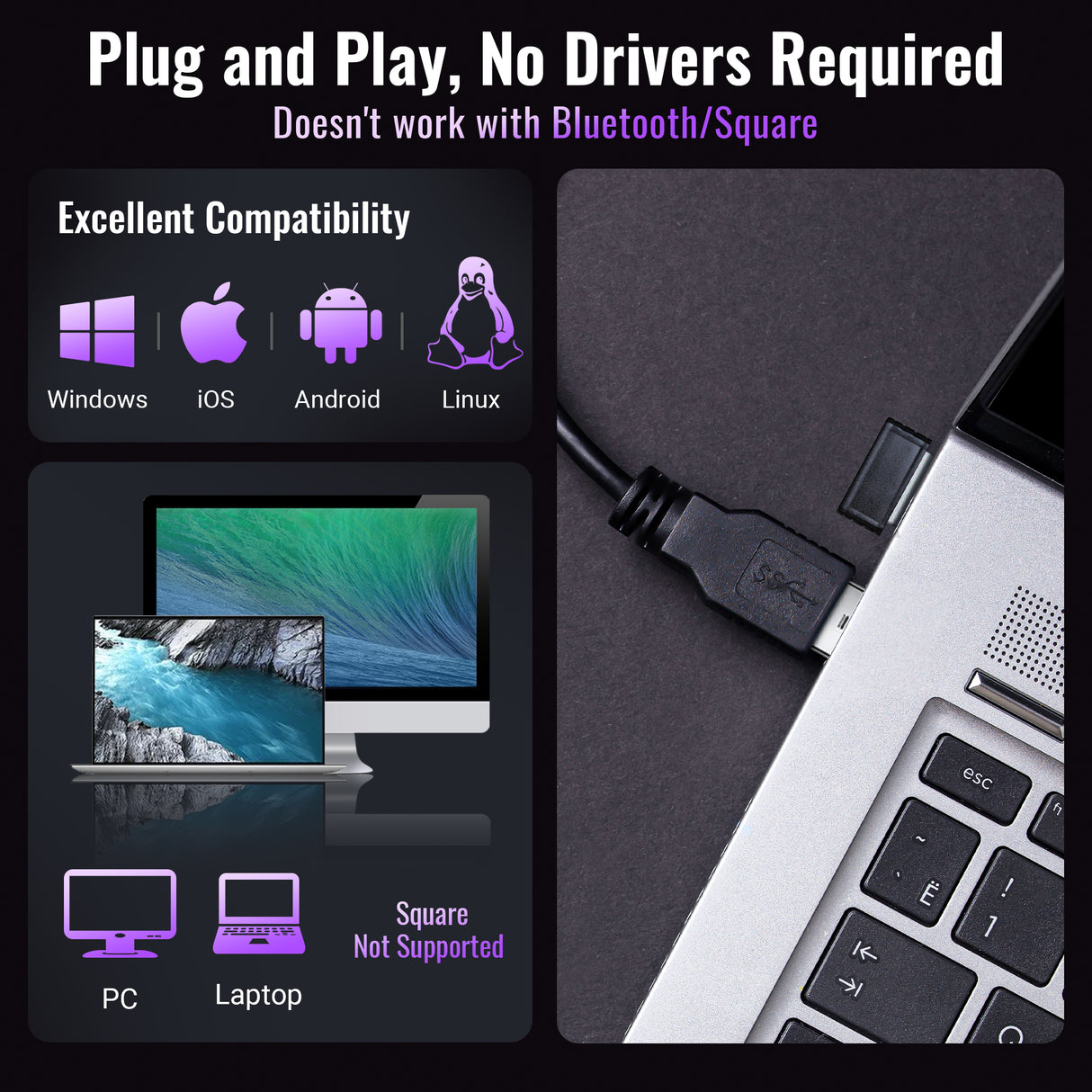 tera-5100-laser-1d-wireless-barcode-scanner-purple-plug-and-play