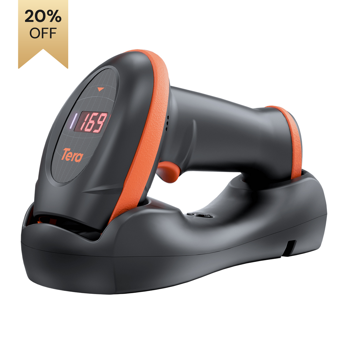 HW0008 2D Wireless Barcode Scanner with Cradle
