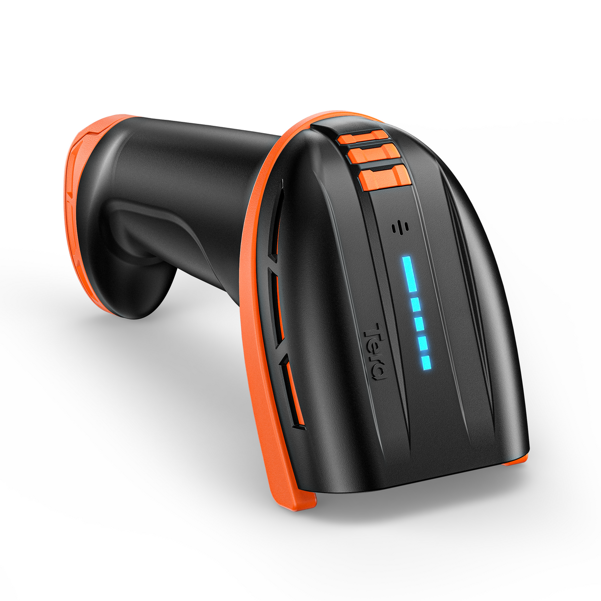 D6100 Pro 2D Wireless Barcode Scanner with Stand Orange