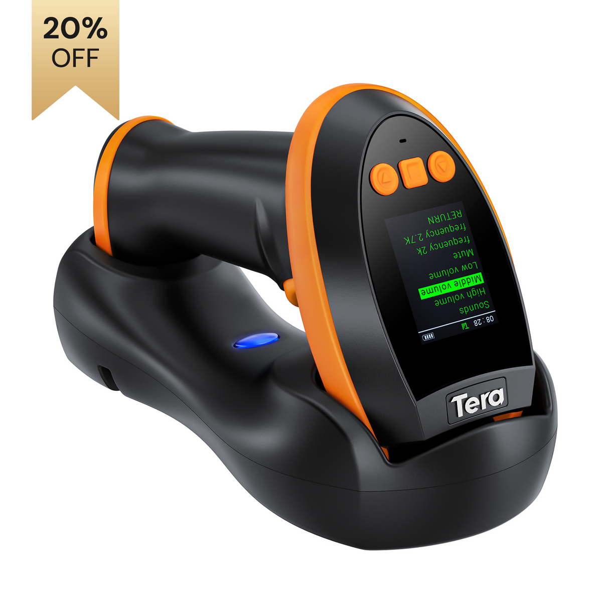 HW0009 2D Wireless Barcode Scanner with Display Screen