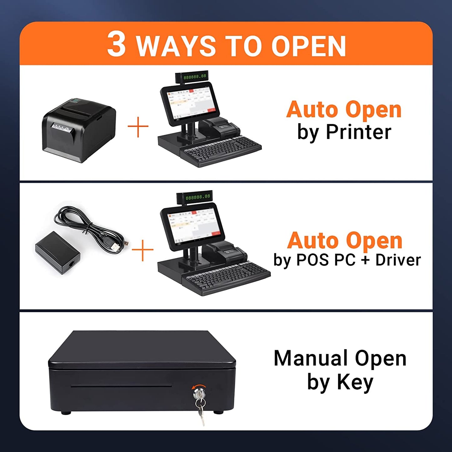 tera-13-inch-auto-open-cash-drawer-black-3-ways-to-open