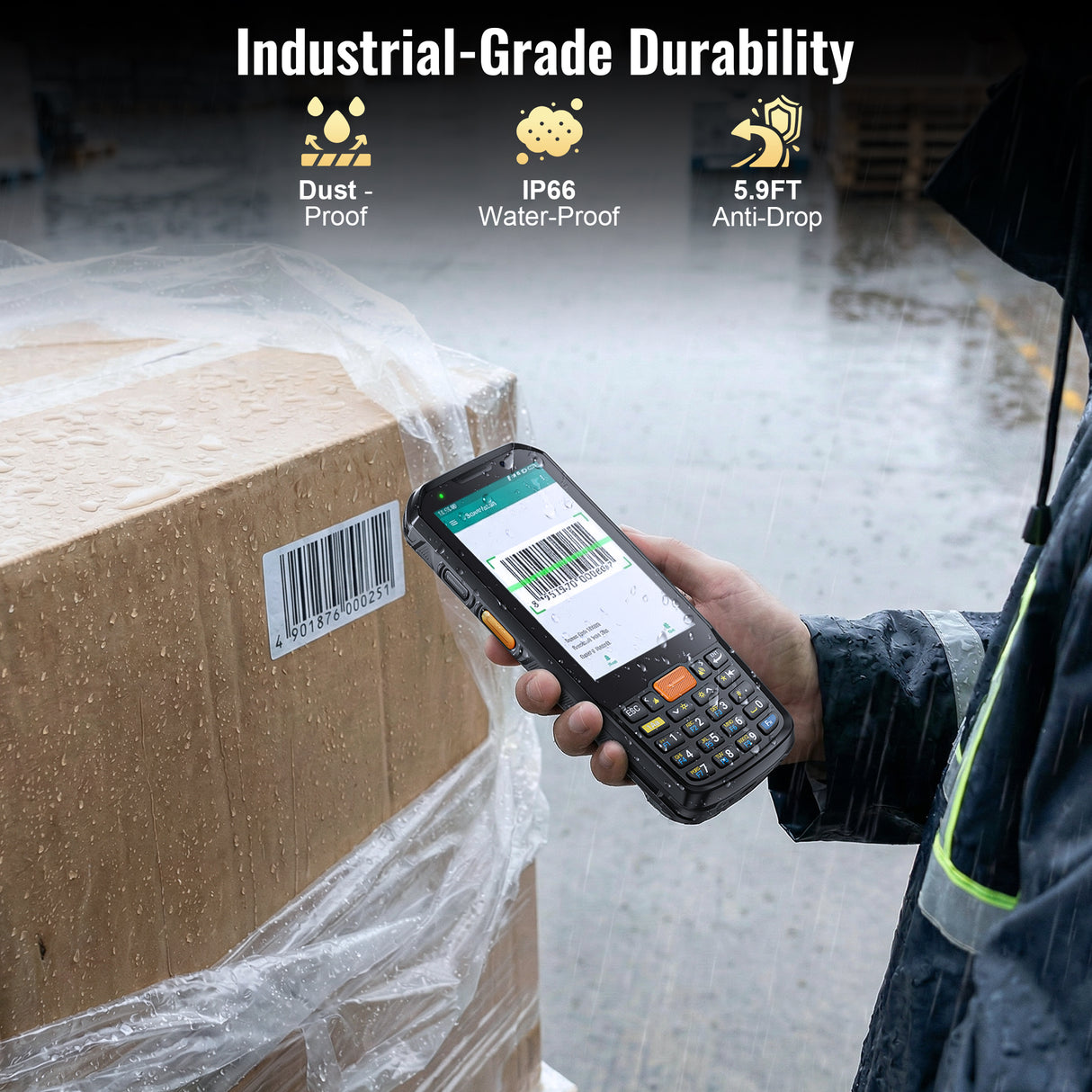 iTera P300 Rugged Android 13 Barcode Scanner PDA