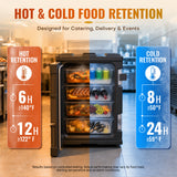 95Qt Insulated Food Pan Carrier - Non-Electric Hot Box Warmer