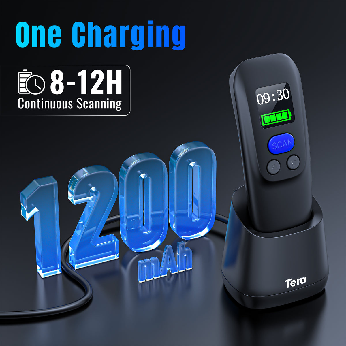 1600 2D Portable Barcode Scanner