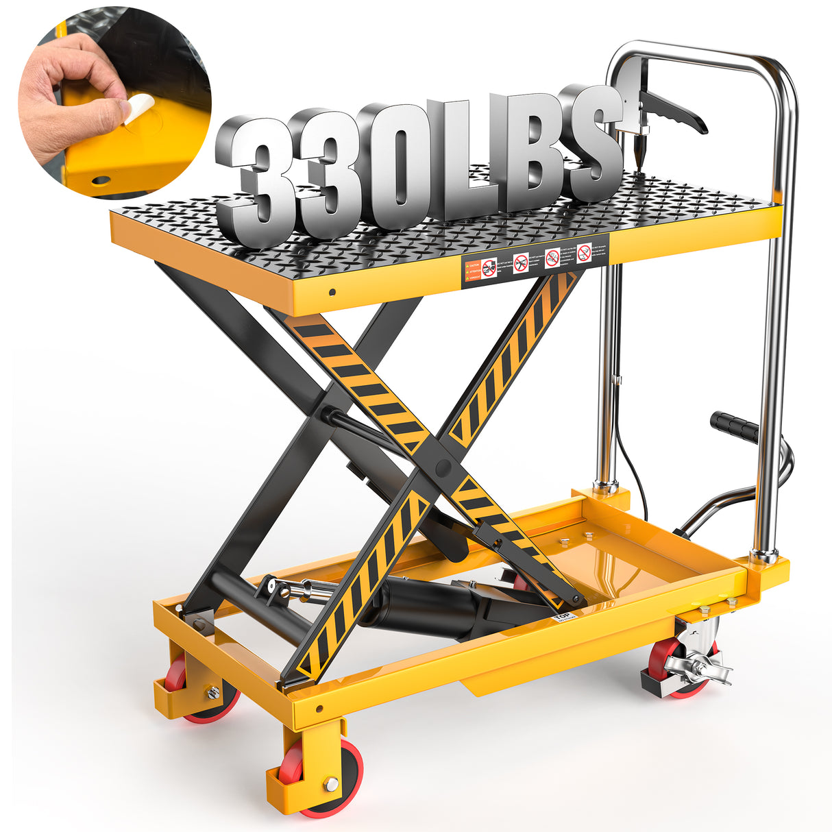 Hydraulic Lift Table Cart for Warehouse Material Handling