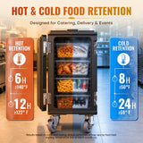 127Qt Insulated Food Pan Carrier - Non-Electric Hot Box Warmer with Casters