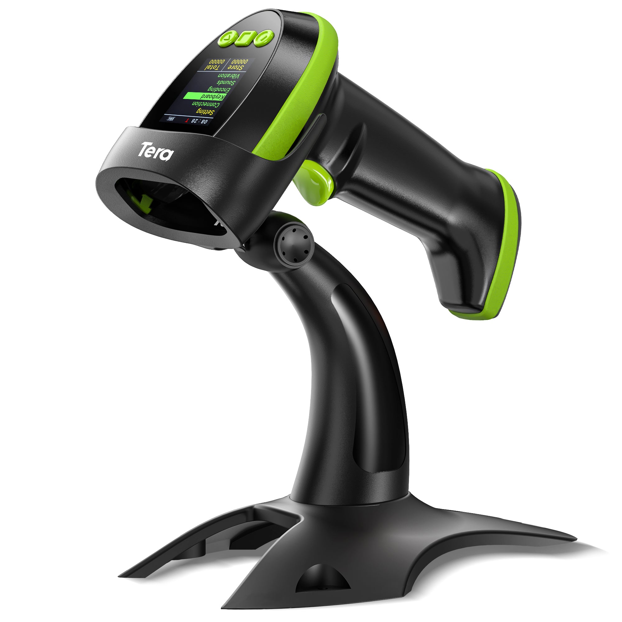 HW0009-Z 2D Wireless Barcode Scanner with Stand | Tera Digital HW0009-Z 2D Wireless Barcode Scanner with Stand | Tera Digital