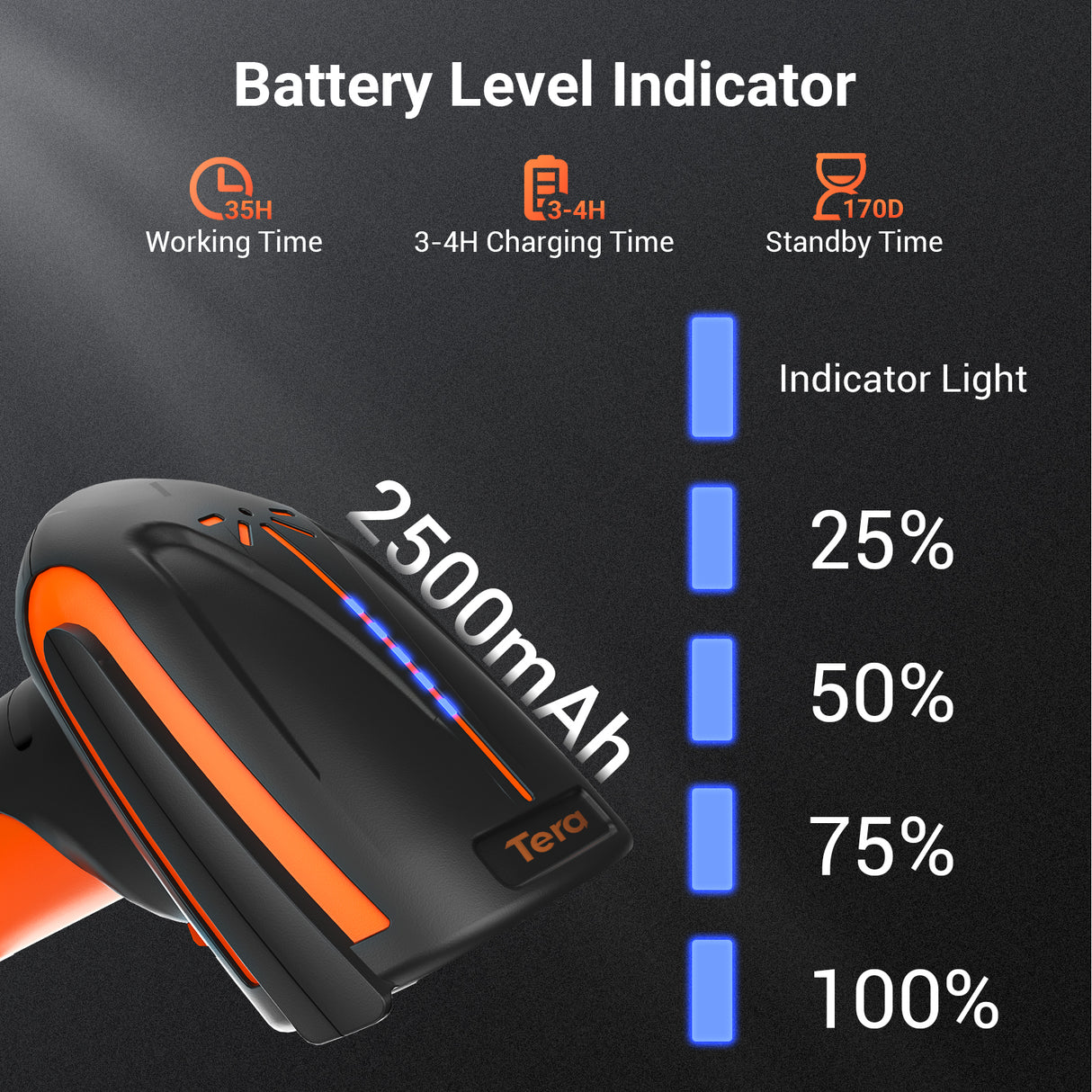 tera-8100-industrial-2d-handheld-barcode-scanner-battery-level-indicator