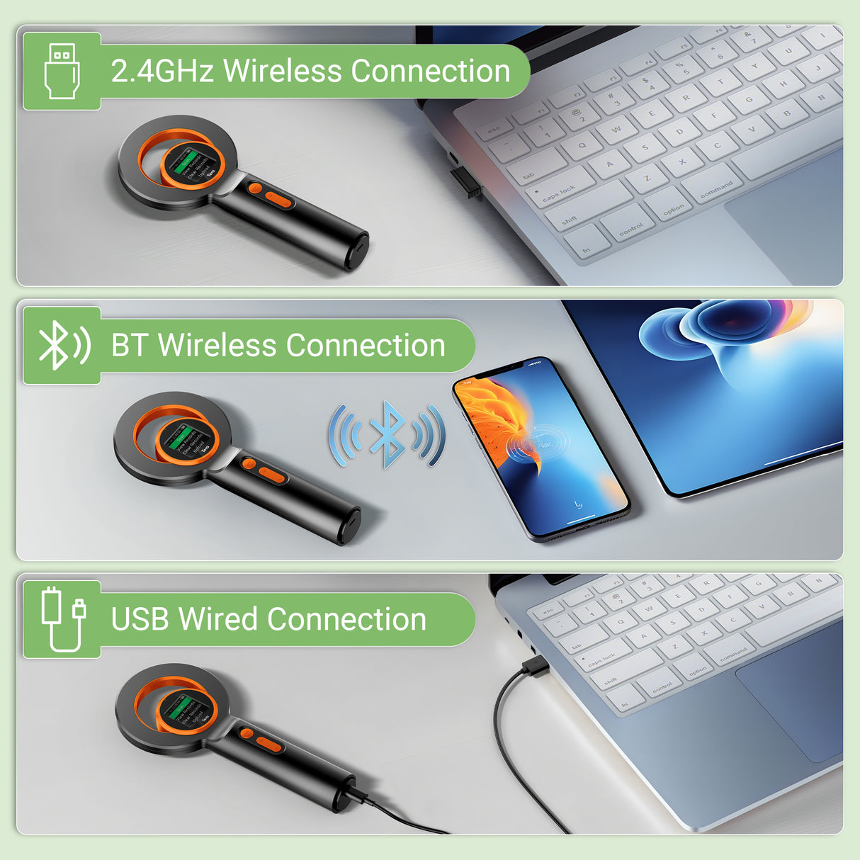 Tera Pet Microchip Scanner Upgrade Large TFT Screen 1800mAh H02  Orange