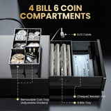 208 8 Inch 4 Bill 6 Coin Small Cash Drawer