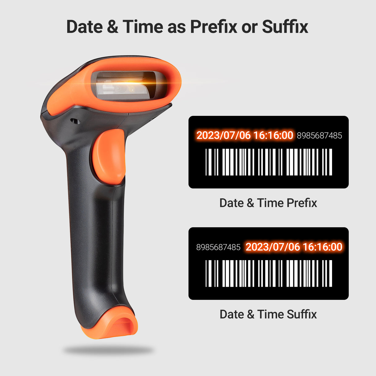 HW0002 Barcode Scanner | 2D QR Bluetooth Wirelss Bar Code Reader