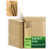 #4 100 Pack 100% Recycled Honeycomb Paper Padded Mailers