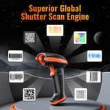 HW0008 2D Wireless Barcode Scanner with Cradle