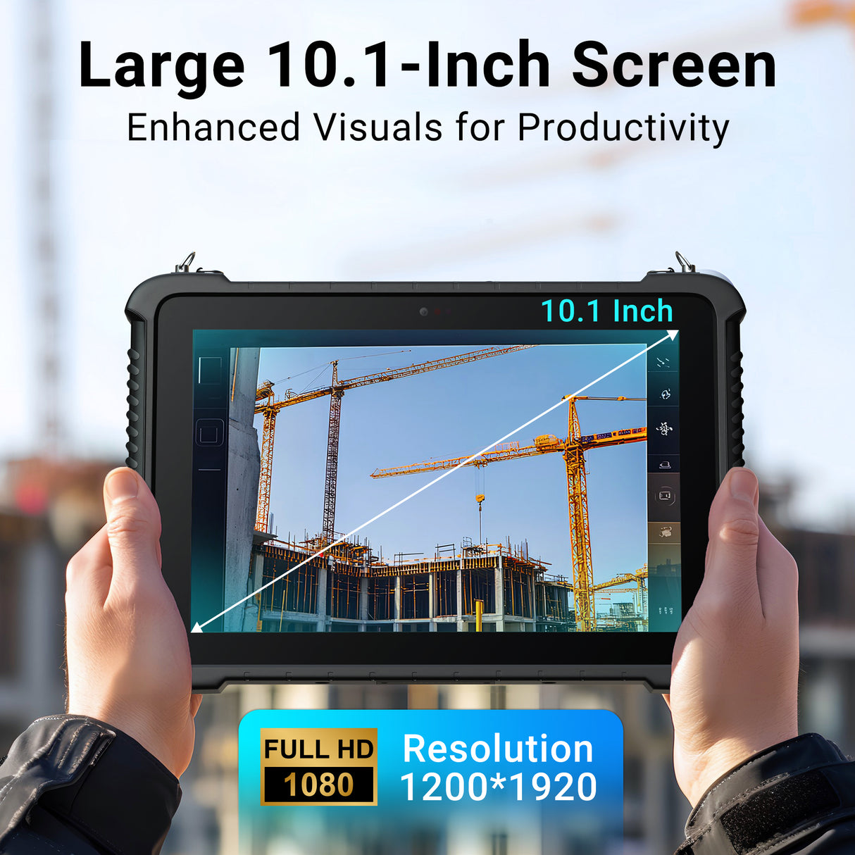 Tera Rugged Tablet 10.1 inch Touch Screen Windows Tablet 8GB + 128GB Intel N5100 Sunlight Readable with Honey-Well N3680 Scan IP65 5000mAh Battery 4G LTE GPS BT5.1 Wi-Fi for Outdoor Field Work T02W