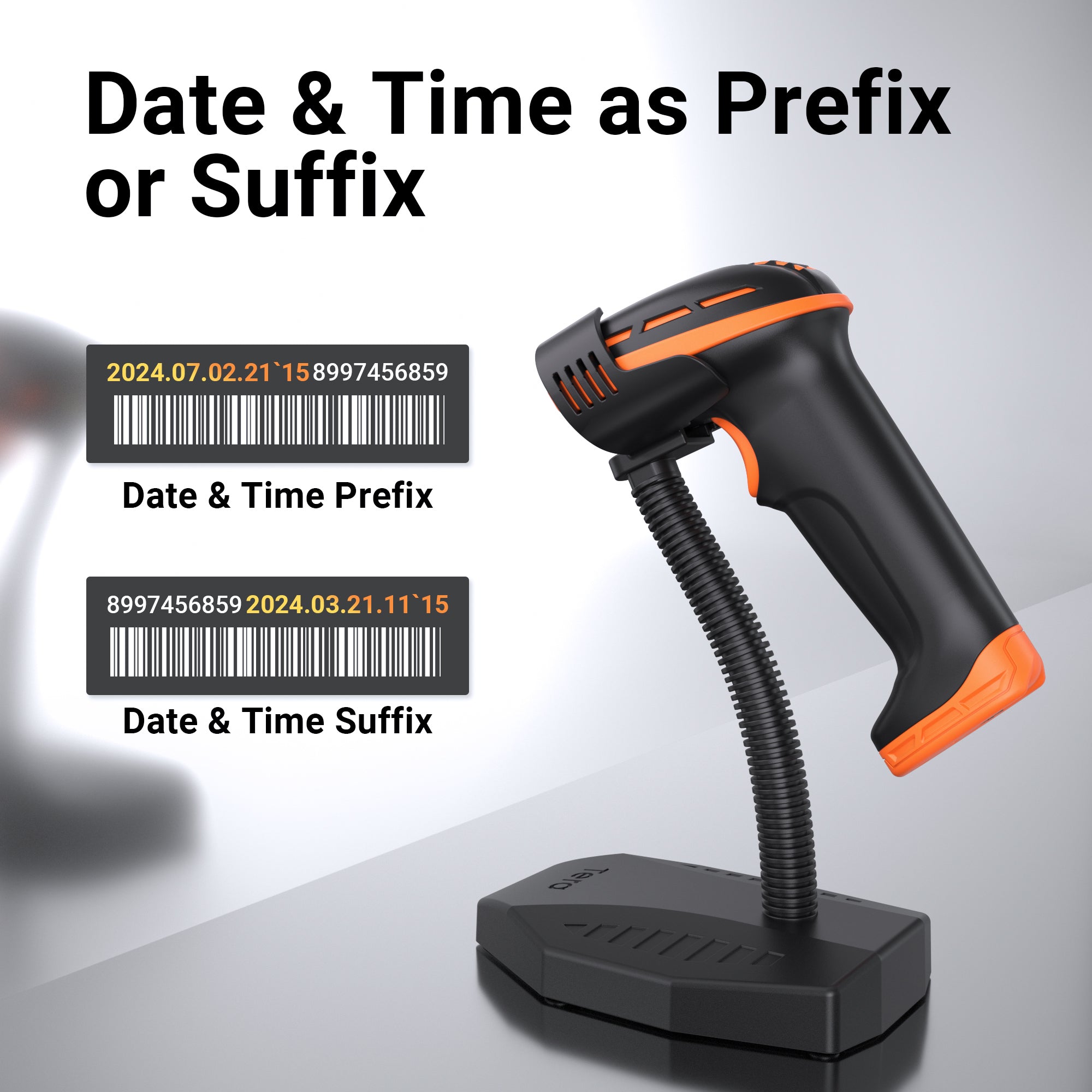 Tera D6100 2D Barcode Scanner - Advanced Power Switch, Wall