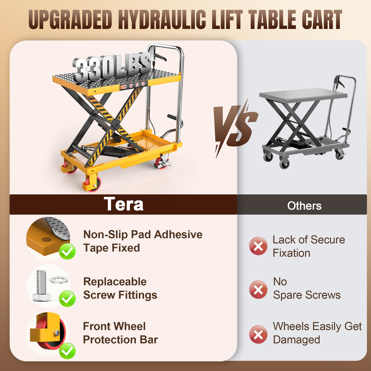 Hydraulic Lift Table Cart for Warehouse Material Handling