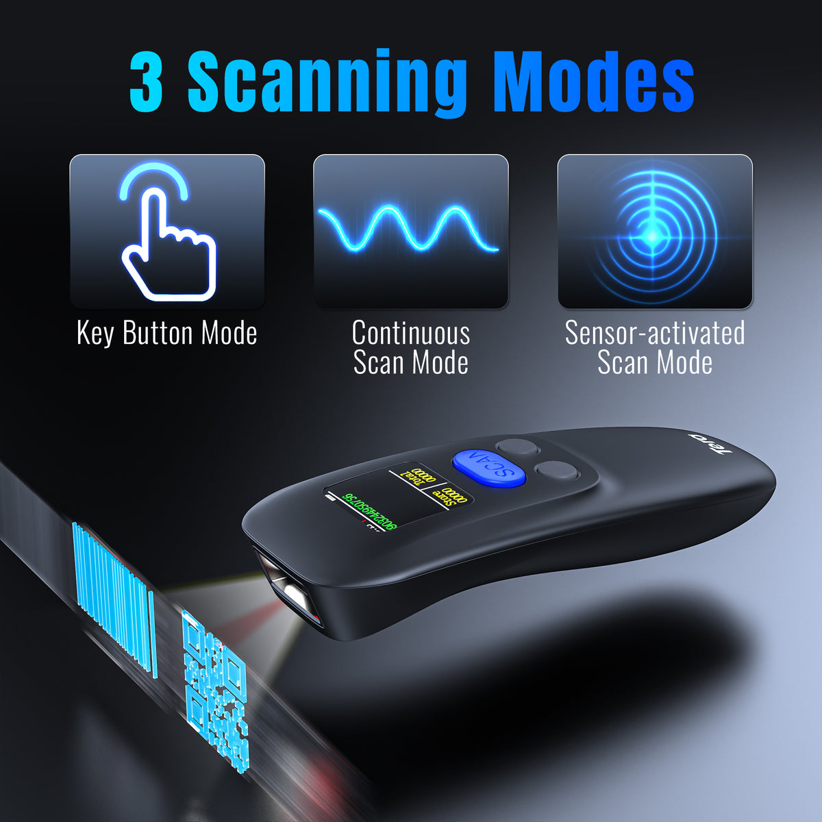 1600 2D Portable Barcode Scanner