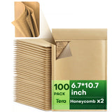6# 100 Pack 4.8*8.7 inch Honeycomb Paper Padded Mailers