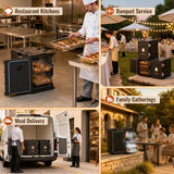 95Qt Insulated Food Pan Carrier - Non-Electric Hot Box Warmer