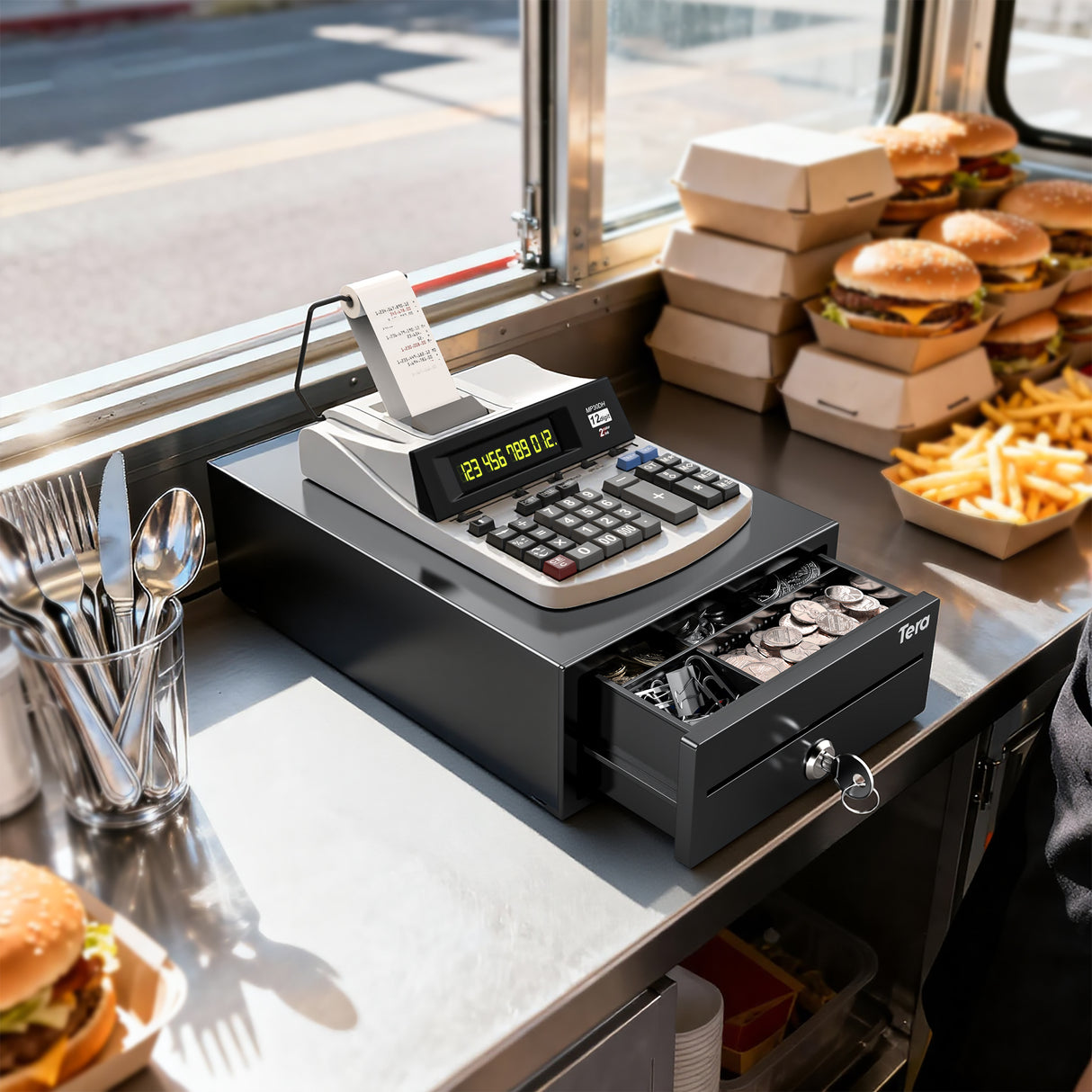 208 8 Inch 4 Bill 6 Coin Small Cash Drawer