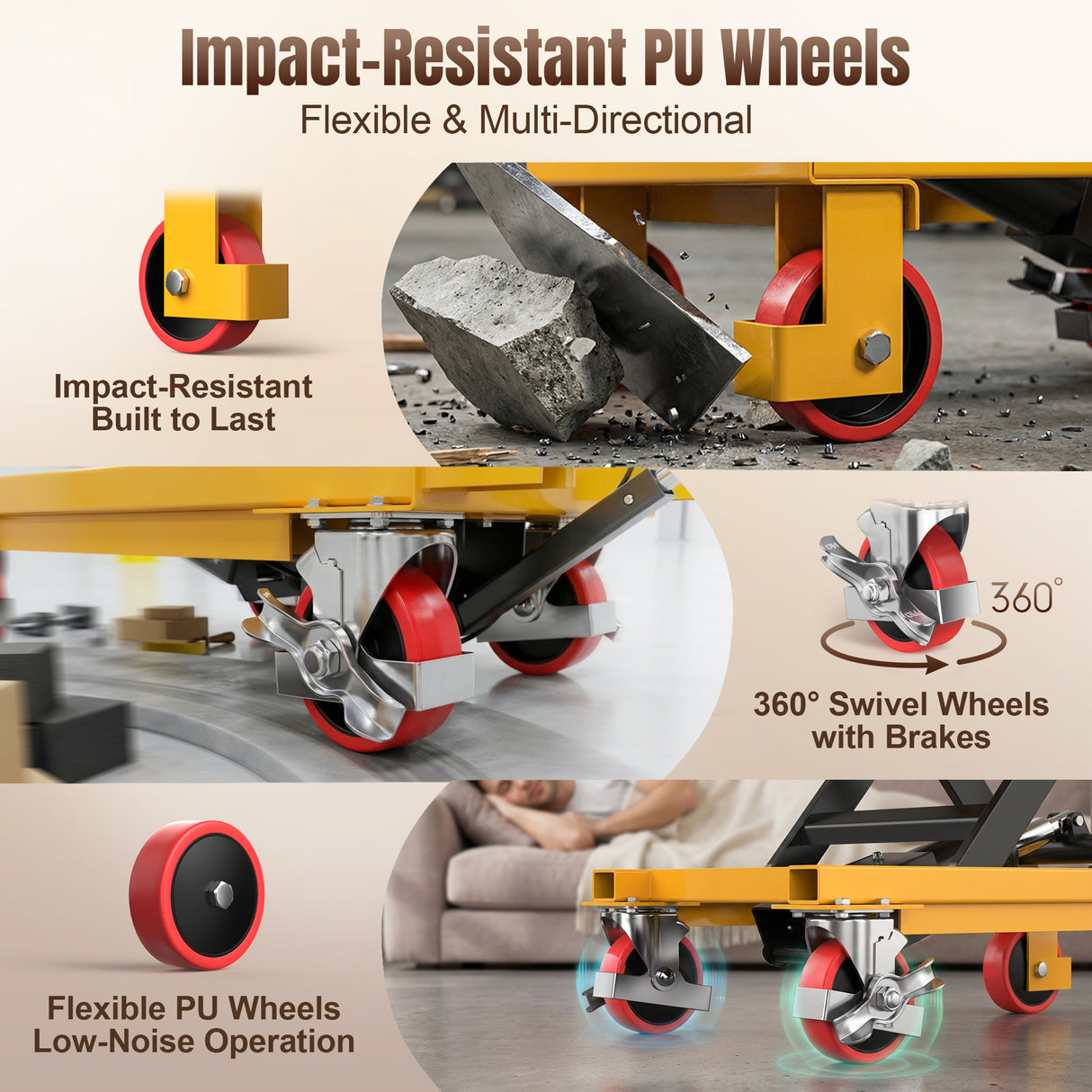 Hydraulic Lift Table Cart for Warehouse Material Handling