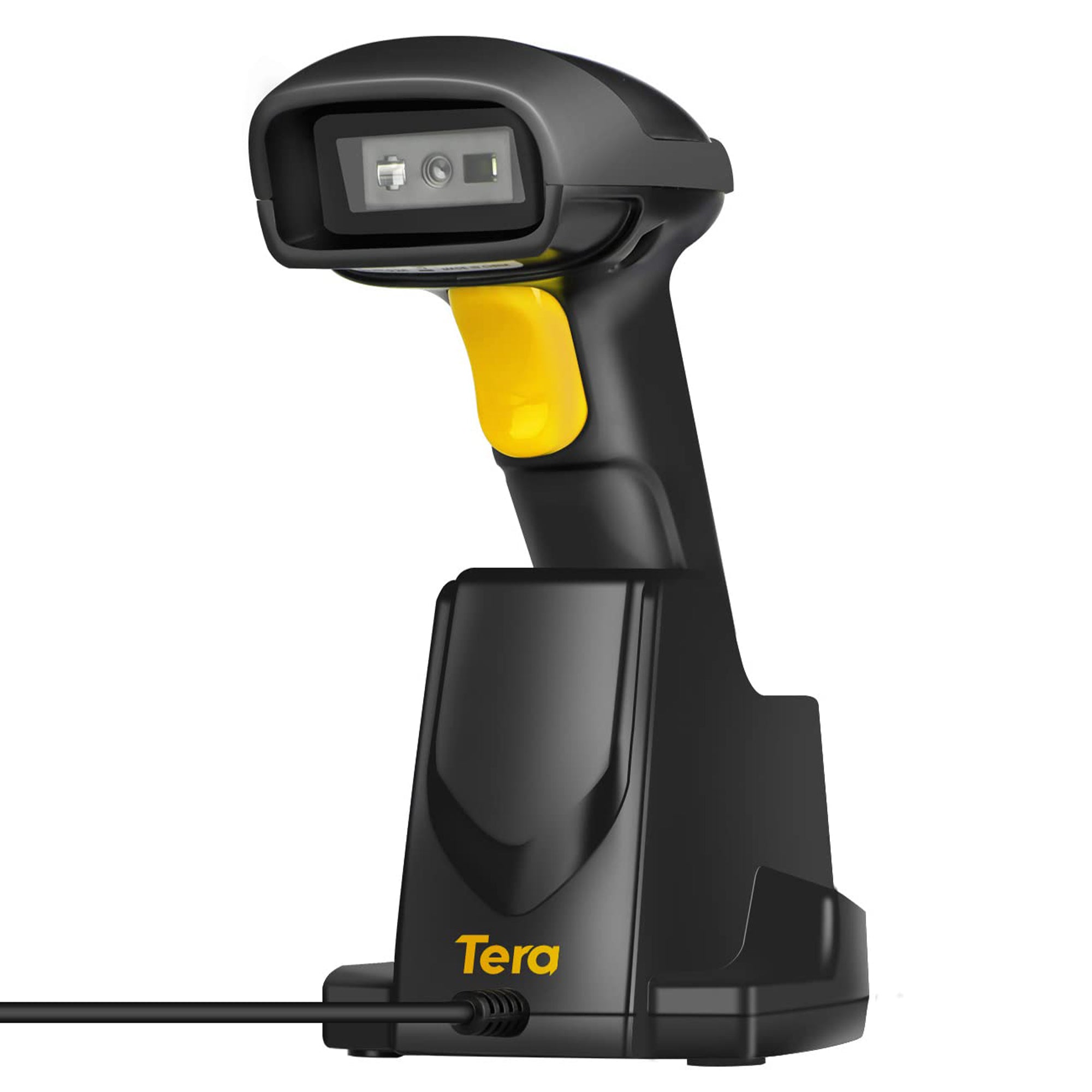 Tera Pro 2023 Newest Wireless 1D 2D QR Barcode Scanner, 3 in 1 Works with Bluetooth & 2.4G Wireless & USB Wired, Barcode Reader with Vibration Alert HW0002
