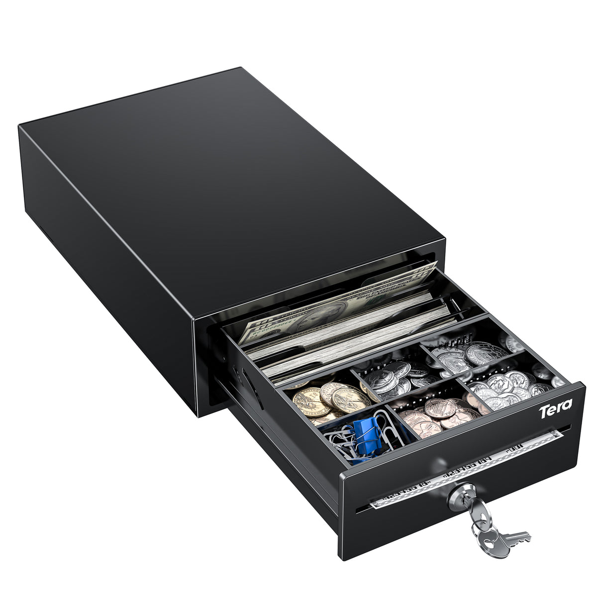 208 8 Inch 4 Bill 6 Coin Small Cash Drawer