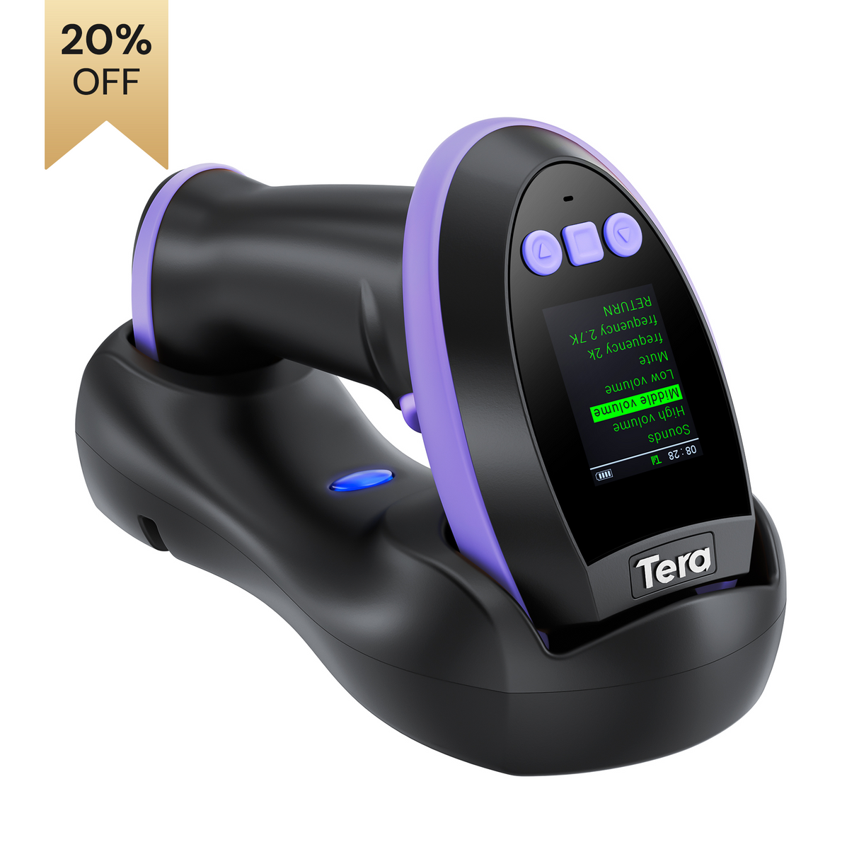 HW0009 2D Wireless Barcode Scanner with Display Screen