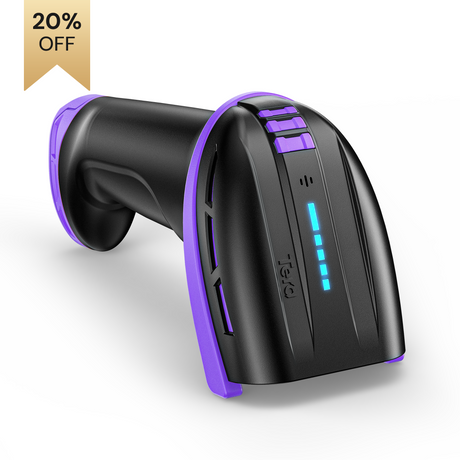 D6100 Pro 2D Wireless Barcode Scanner with Stand