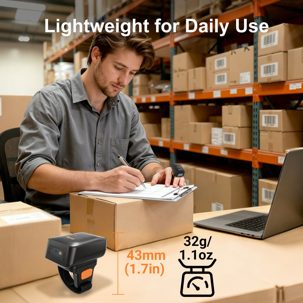 HW0010 2D Ring Barcode Scanner