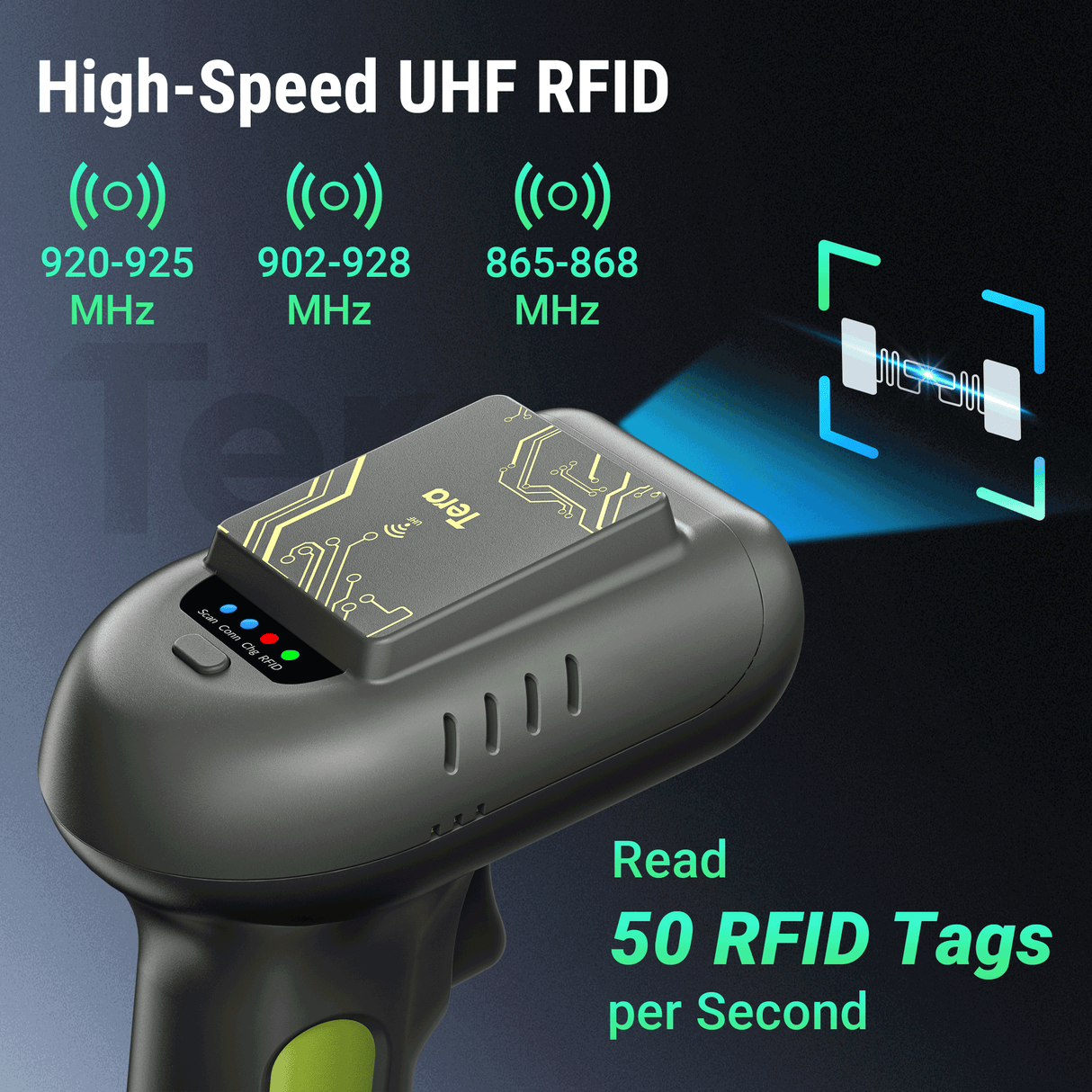 HW0016 Wireless RFID Barcode Scanner with Crade