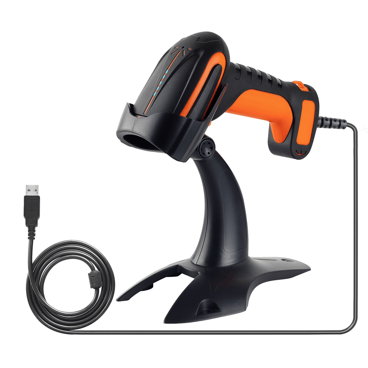 Bar Code Scanner With Cable Tera Digital 8100Y Barcode Scanner | QR 2D Industrial Wired Bar Code Reader