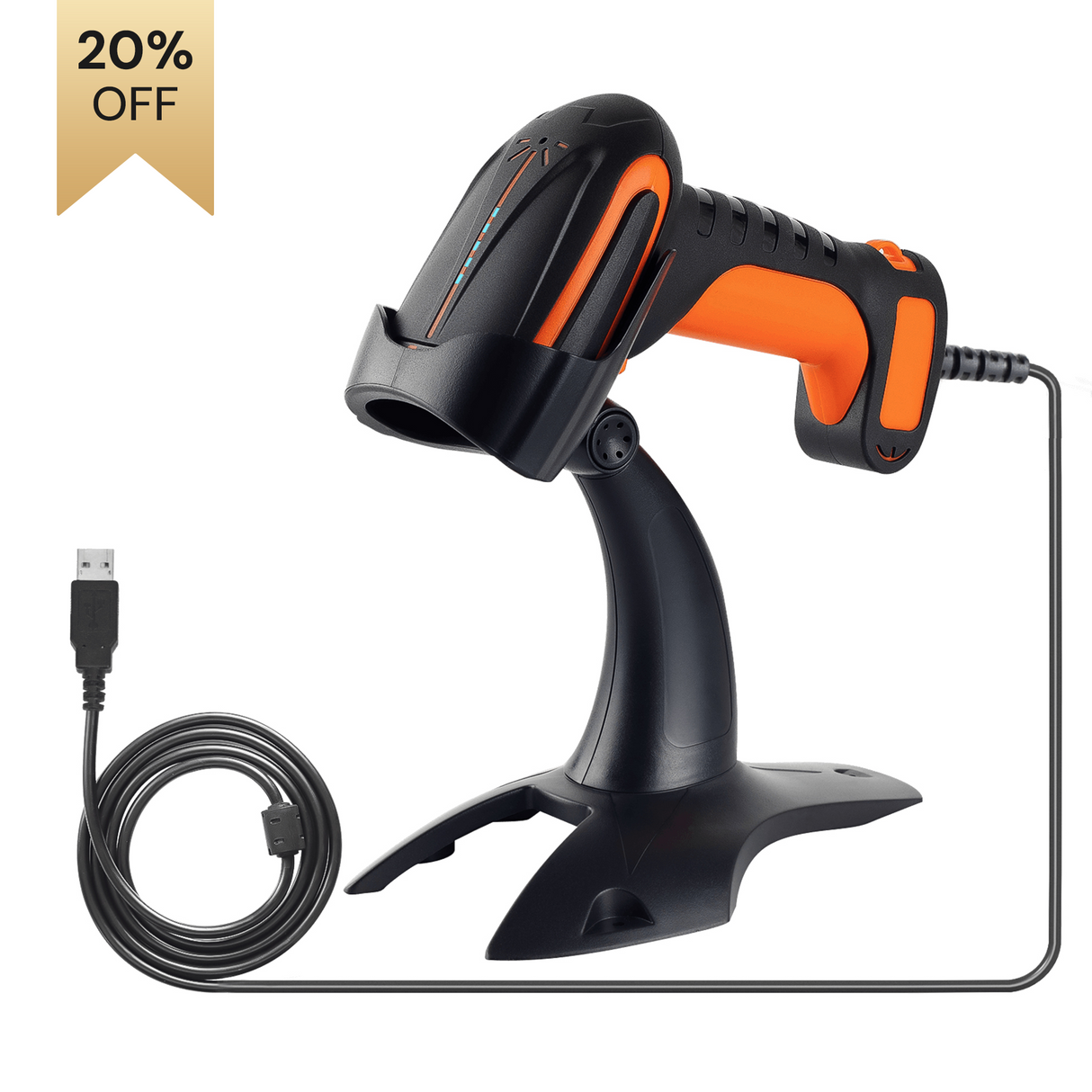 Escáner de código de barras industrial 2D con cable 8100Y